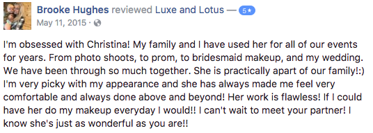 Luxe and Lotus Review - Brooke